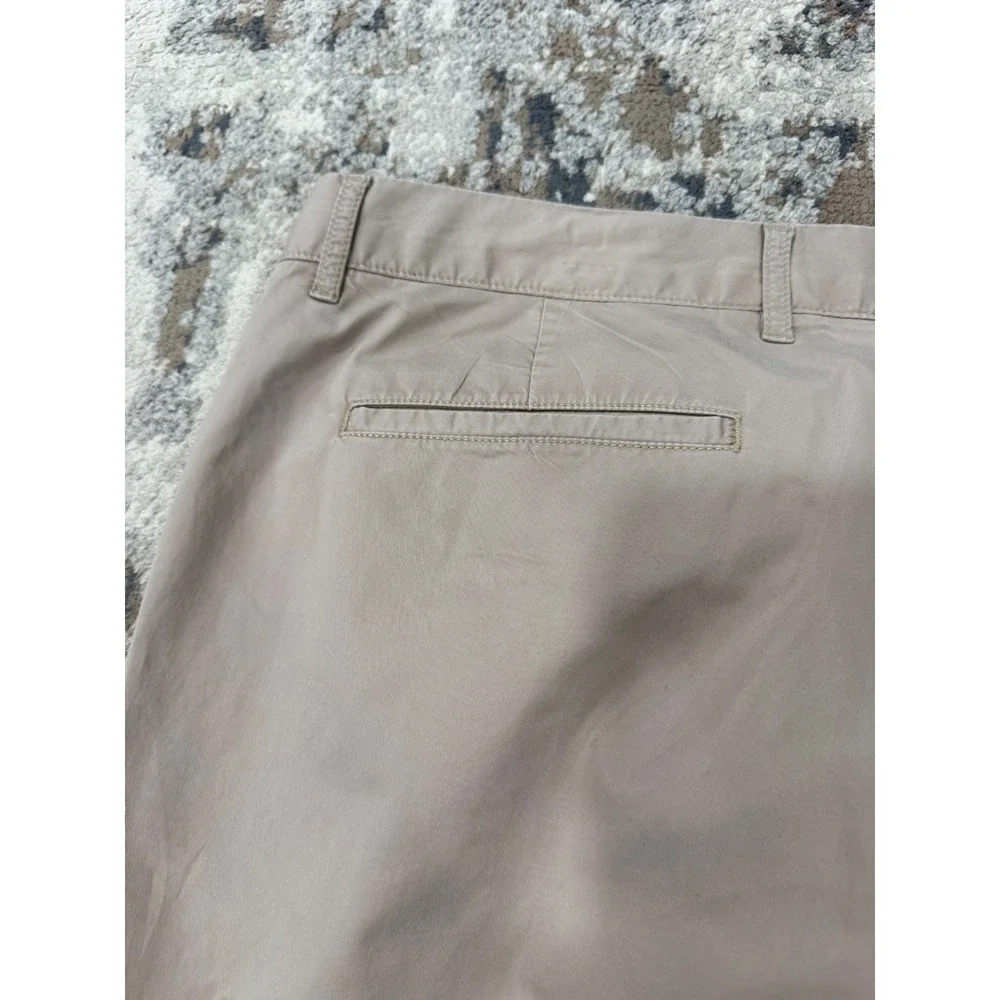 Lacoste Slim Fit Chino Pants Tan Khaki Mens US 38 Cotton Stretch HH2739